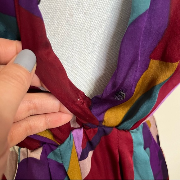 Adam Lippes Purple Silk Sleeveless Mini Dress Women’s Size 6 - Picture 6 of 10